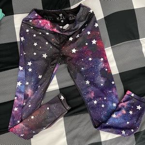Kali by MiamiFitwear galaxy compression leggings. Full length size XL (14/16)